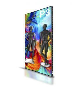 P3 LED display for shop windows Cosmi, digital signage to modernise shop interiors, shop windows, shop windows, etc. Full color LED, resolution