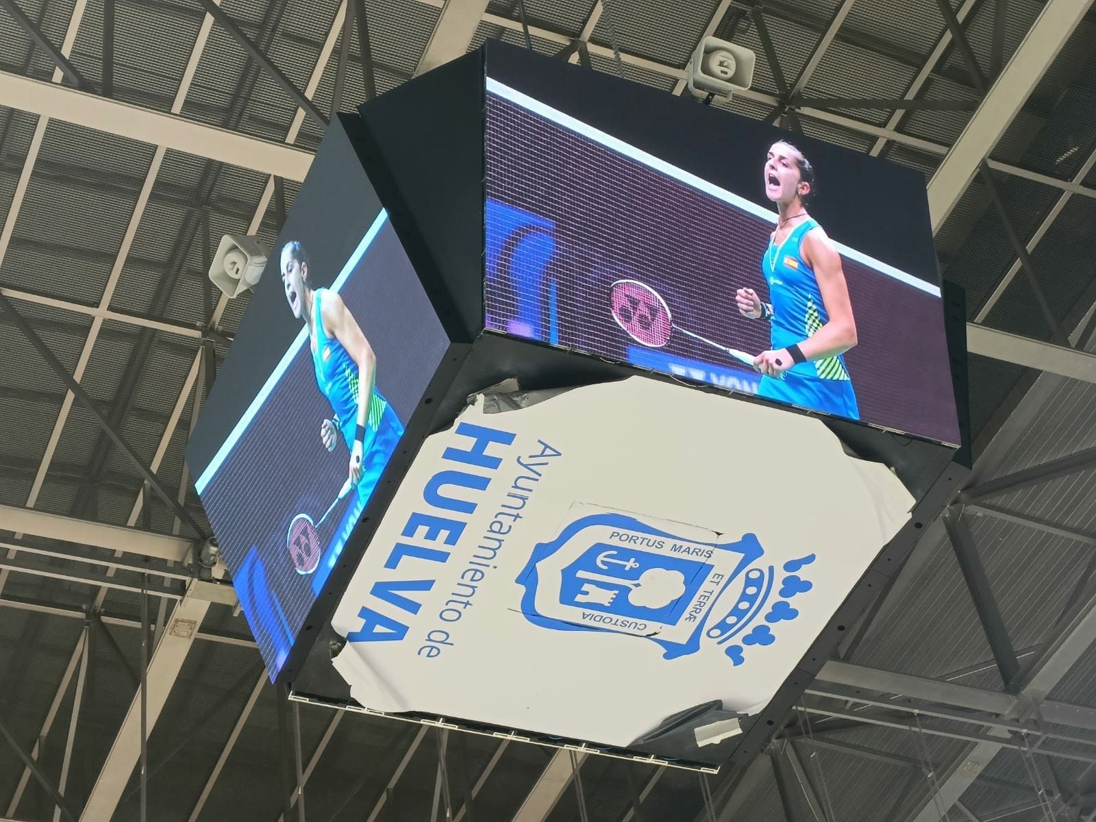 Videomarcador en pabellón de huelva