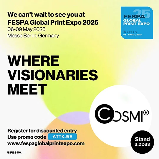 Cosmi lleva la innovación en pantallas LED a FESPA