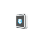 Lector de pago por NFC para kioskos con diseño compacto y logotipo de pago sin contacto.