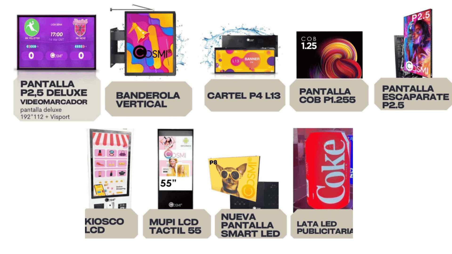 Productos Cosmi Showroom