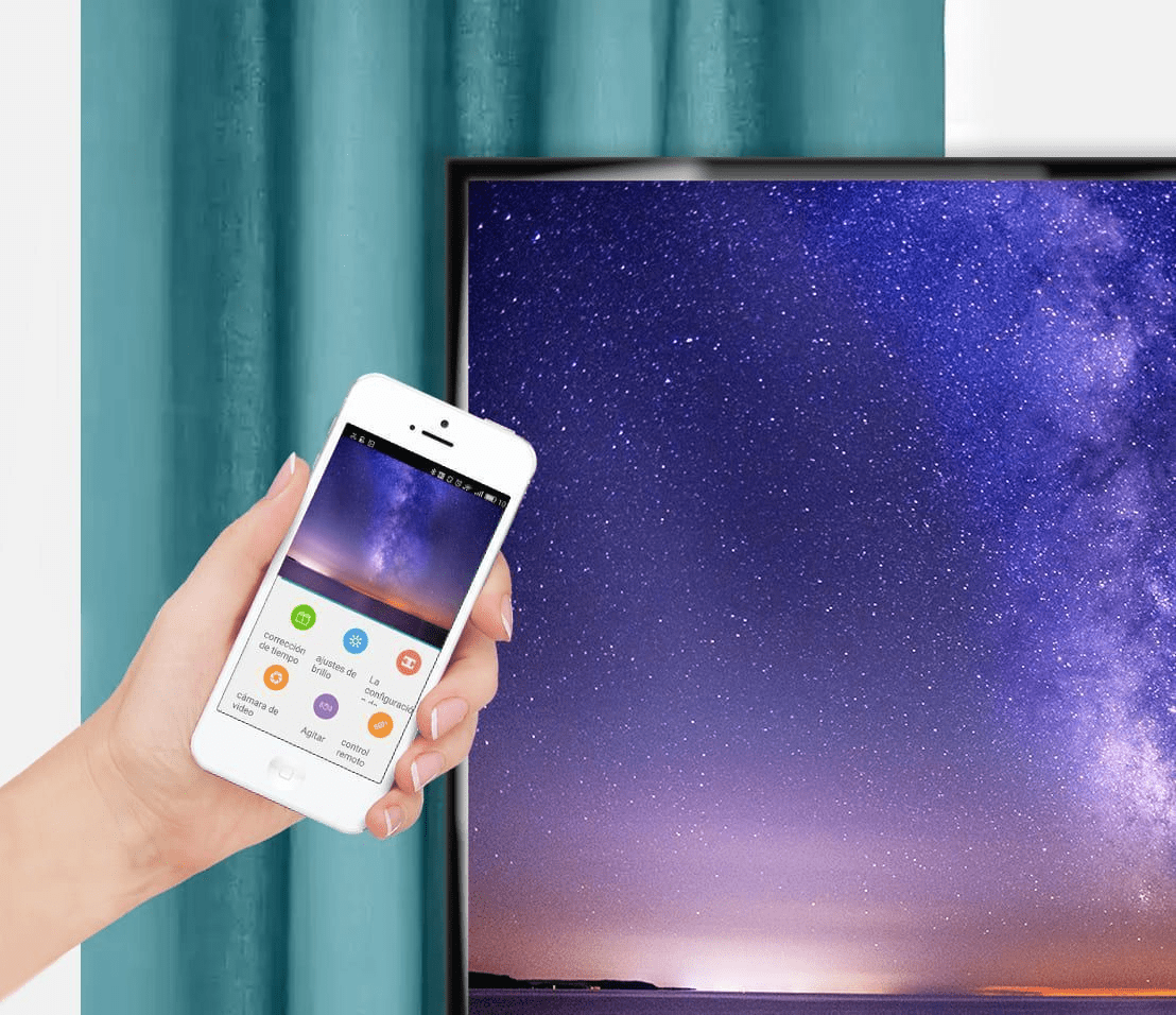 Gestión y control remoto de contenido en pantalla LED mediante un smartphone.