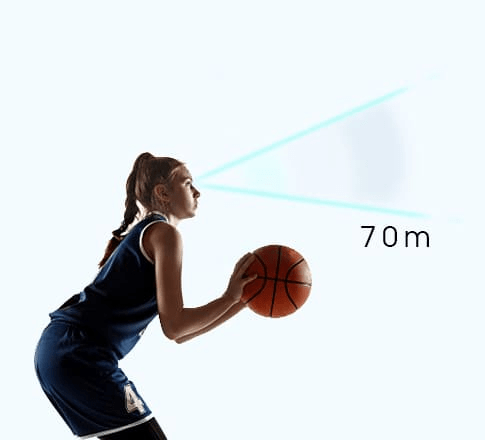 Imagen 3: Visibilidad de 70 metros para el reloj de posesión en canchas de baloncesto.